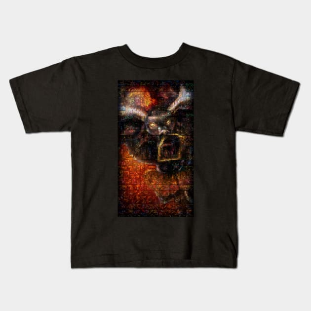 Alistar Mosaic Portrait 1 Kids T-Shirt by nowtfancy